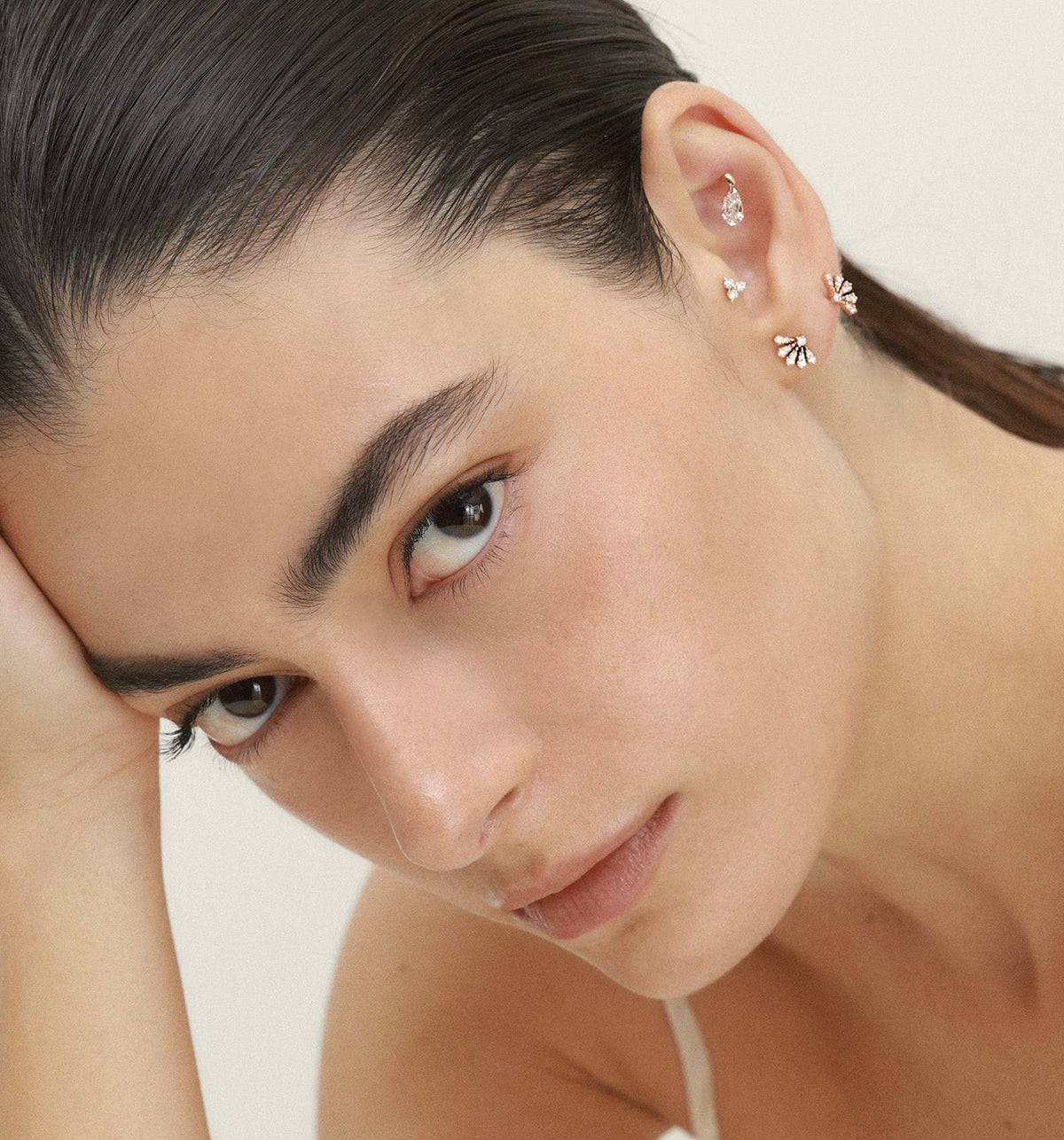 VIVI PIERCING DIAMONDS LABRET EARRING