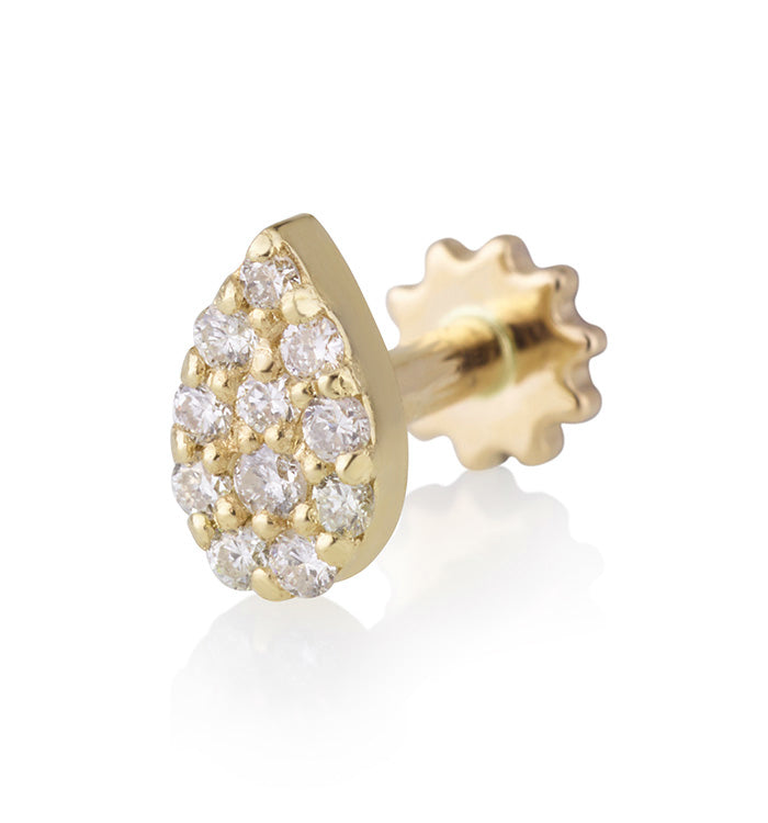 DROP DESIGN DIAMONDS PIERCING LABRET