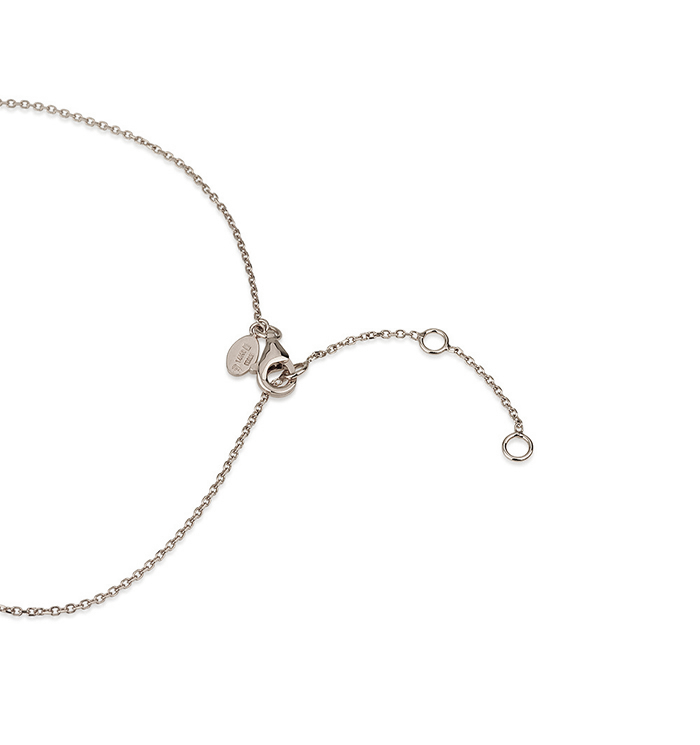 SEVEN DRILLED MARQUISE SHAPE LAB DIAMONDS NECKLACE