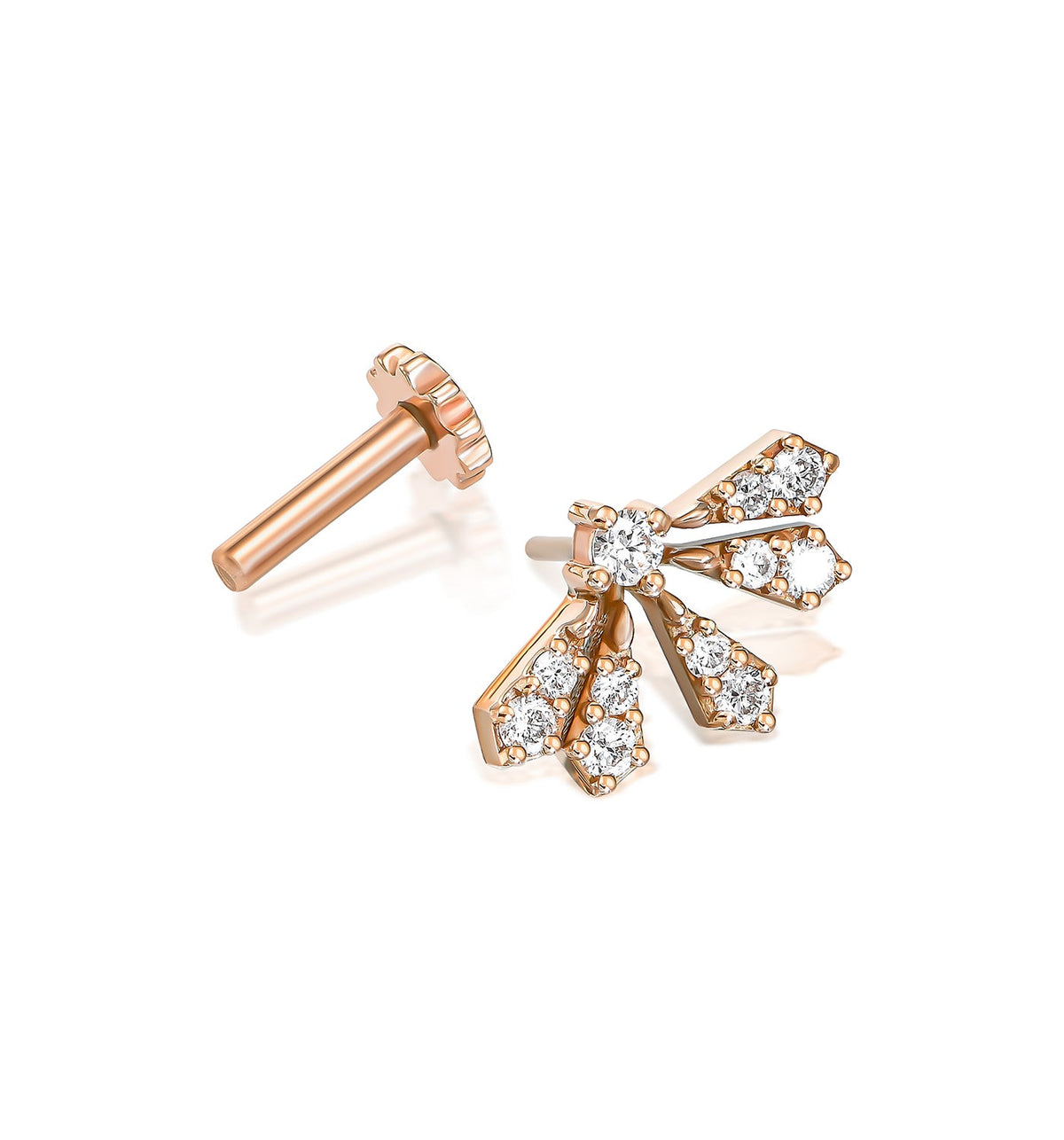 VIVI PIERCING DIAMONDS LABRET EARRING