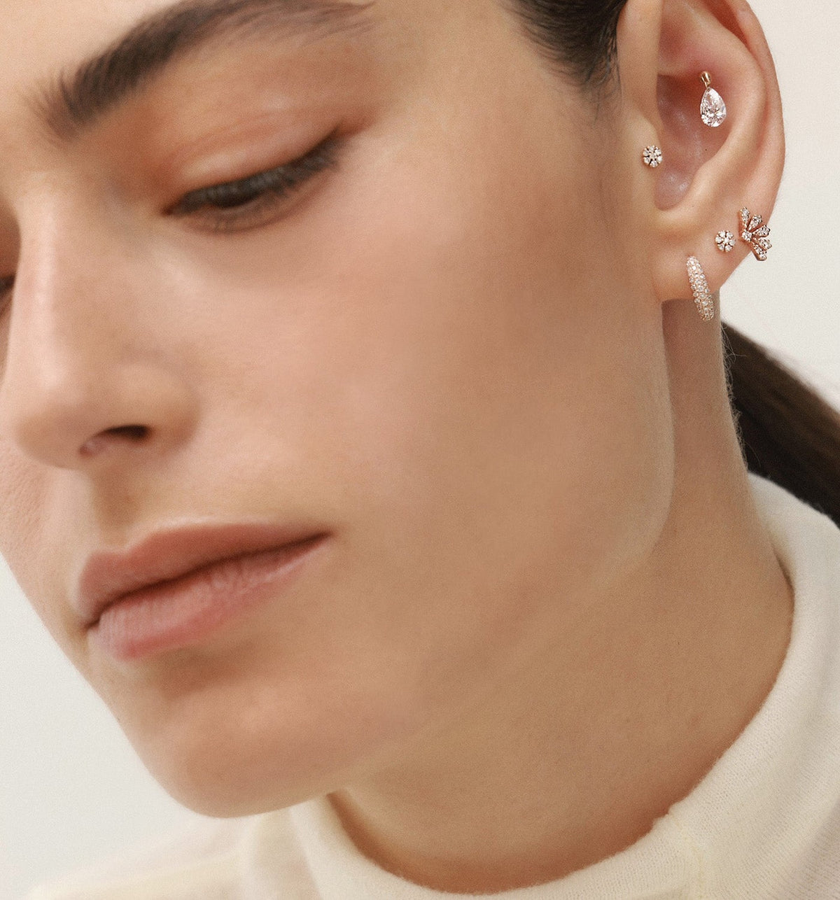 VIVI PIERCING DIAMONDS LABRET EARRING